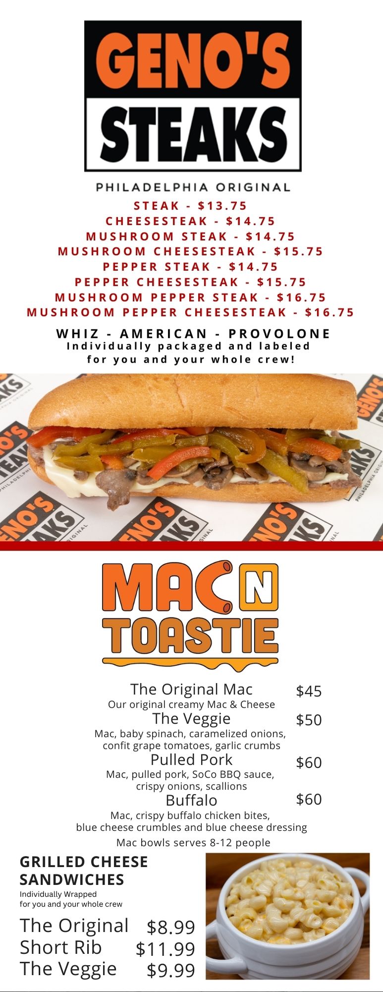Menu Page 3