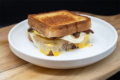 Grilled cheese sandwich prepared at our Clementon restaurant.