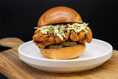 Nashville Chicken Sandwich made for Ashland, Cherry Hill take out.
