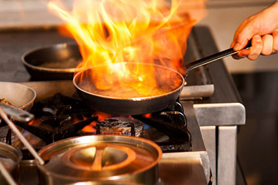 Chef cooking the best takeout near Collingswood, New Jersey.