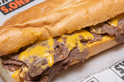 Cheesesteak made for food delivery near Ashland, Cherry Hill, New Jersey.